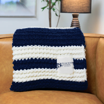 Jackson State Cable Knit Throw 50x60