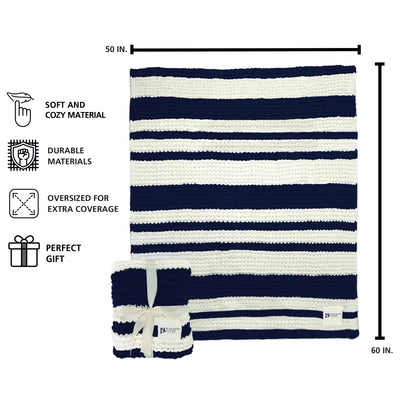 Jackson State Cable Knit Throw 50x60