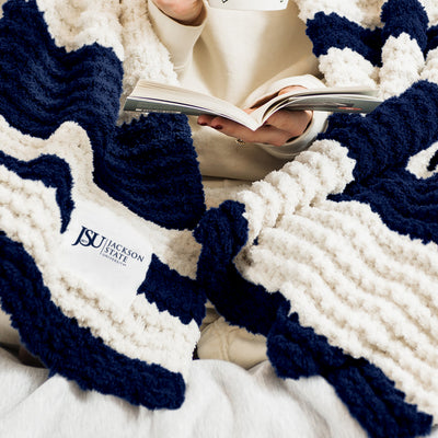 Jackson State Cable Knit Throw 50x60