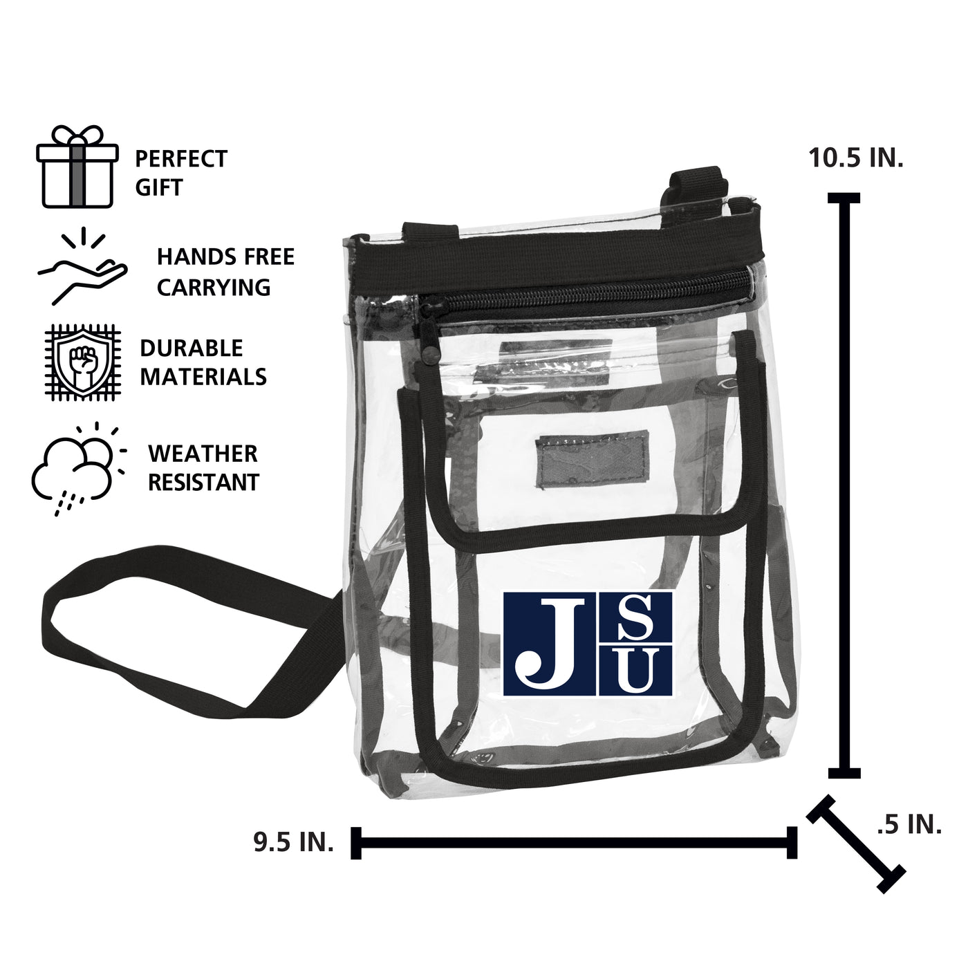 Jackson State Clear Crossbody Tote