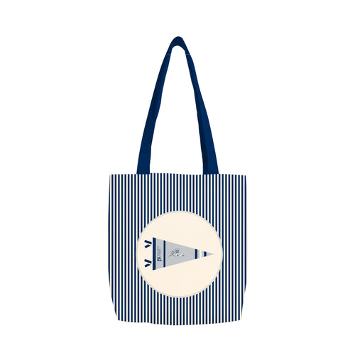 Jackson State University classic pennant canvas tote bag with printed logo and spacious interior, ideal for casual use and sports events.
