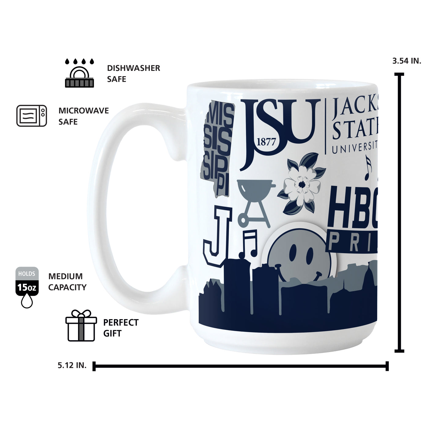 Jackson State 15oz Native Sublimated Mug