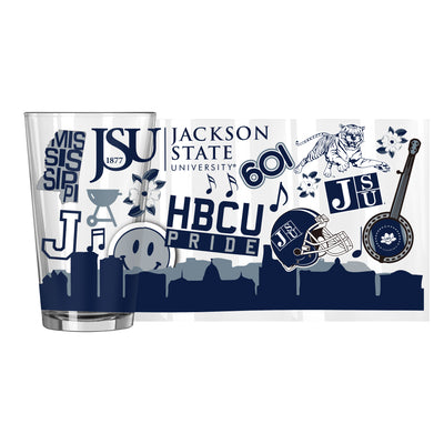 Jackson State 16oz Native Pint Glass