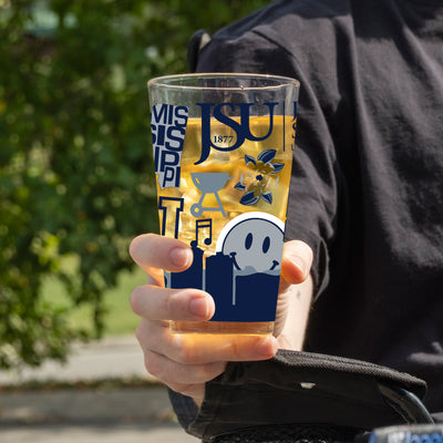 Jackson State 16oz Native Pint Glass