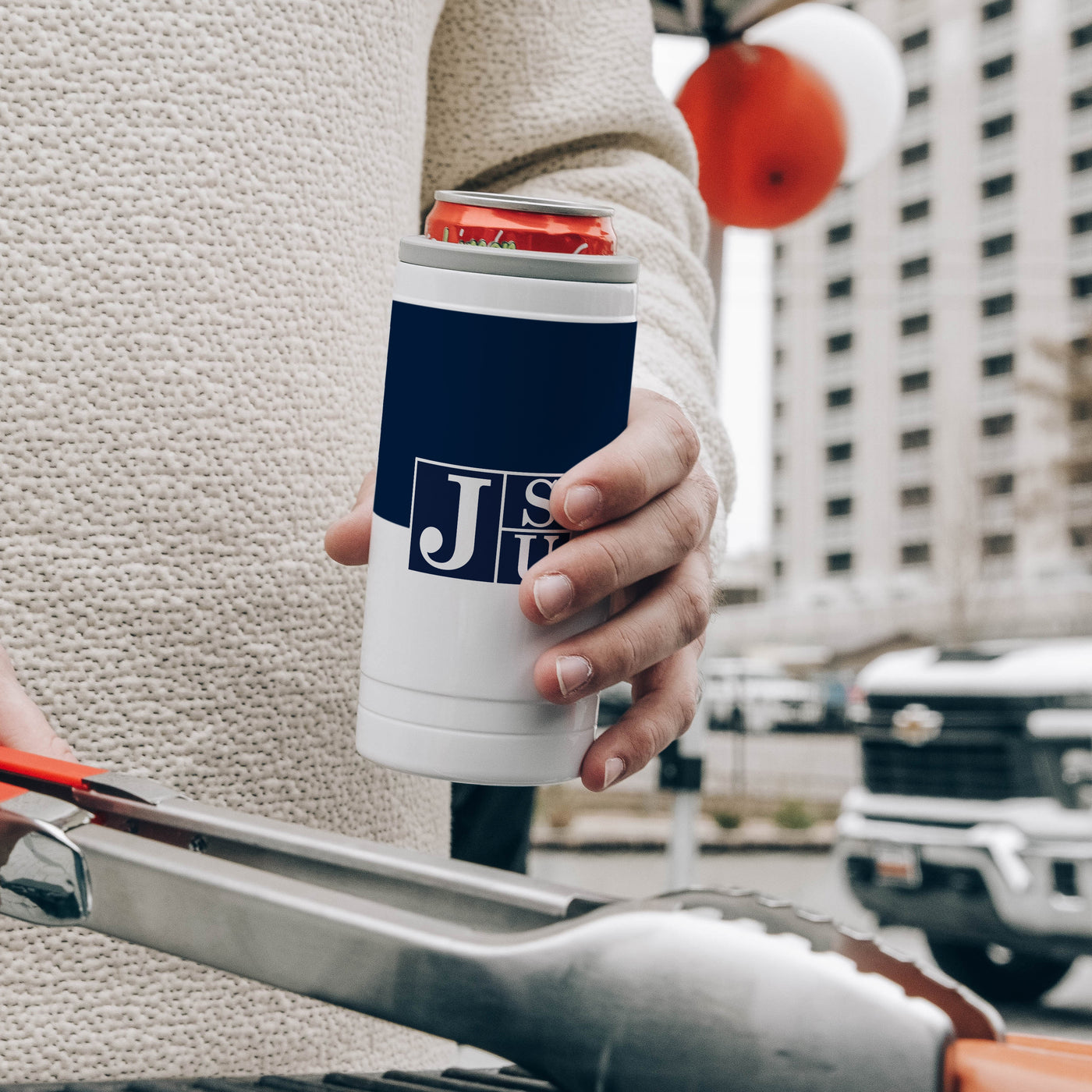 Jackson State Colorblock 12oz Slim Can Coolie