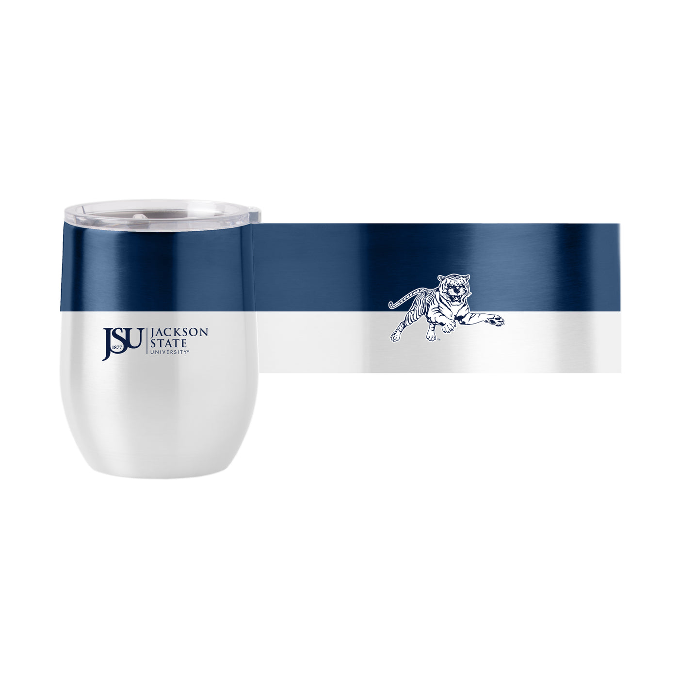 Jackson State Colorblock 16oz Stainless Curved Beverage