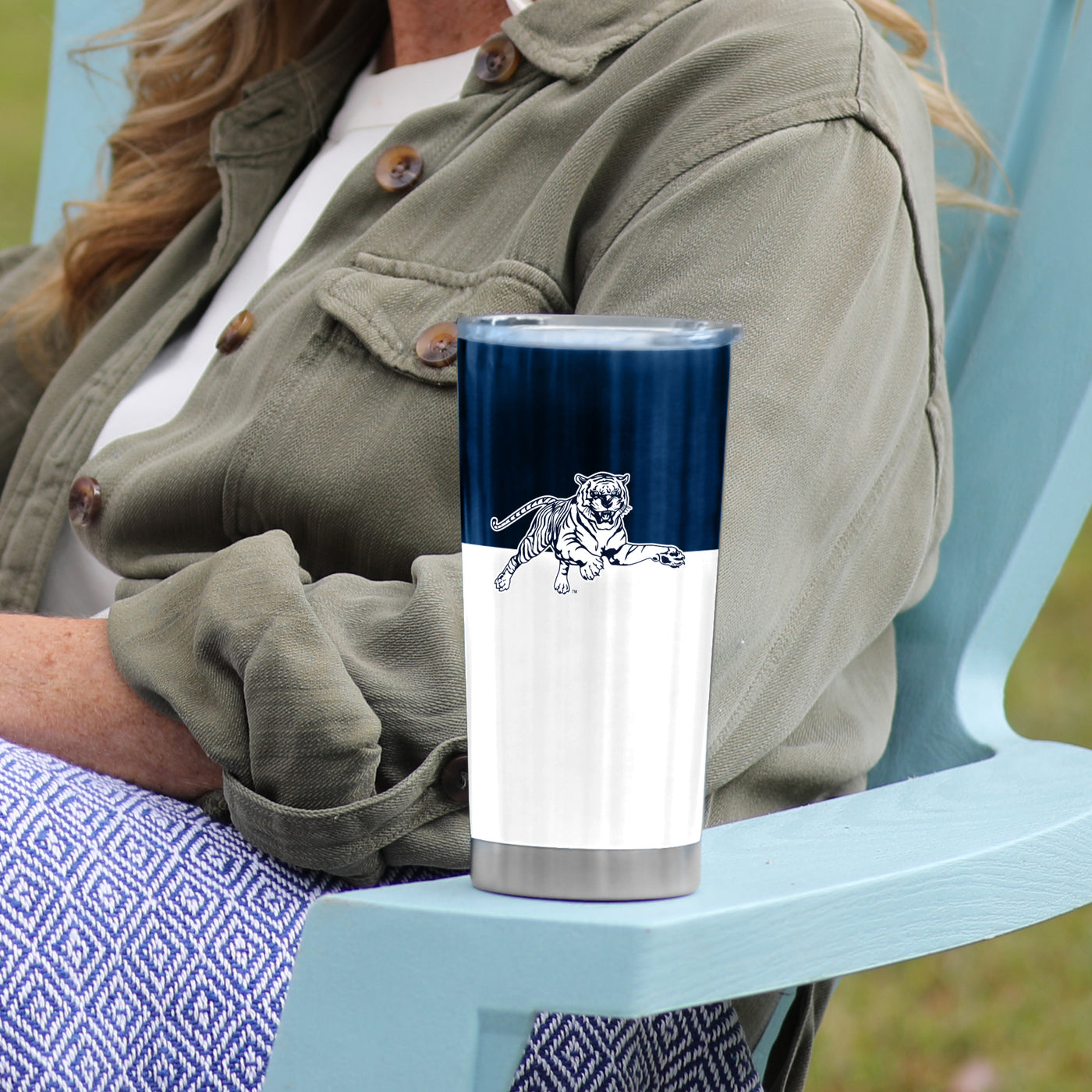 Jackson State Colorblock 20oz Stainless Tumbler