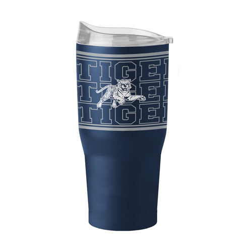 Jackson State 30oz Echo Powder Coat Tumbler by Logo Brands, durable drinkware with a sleek finish and Jackson State team logo.