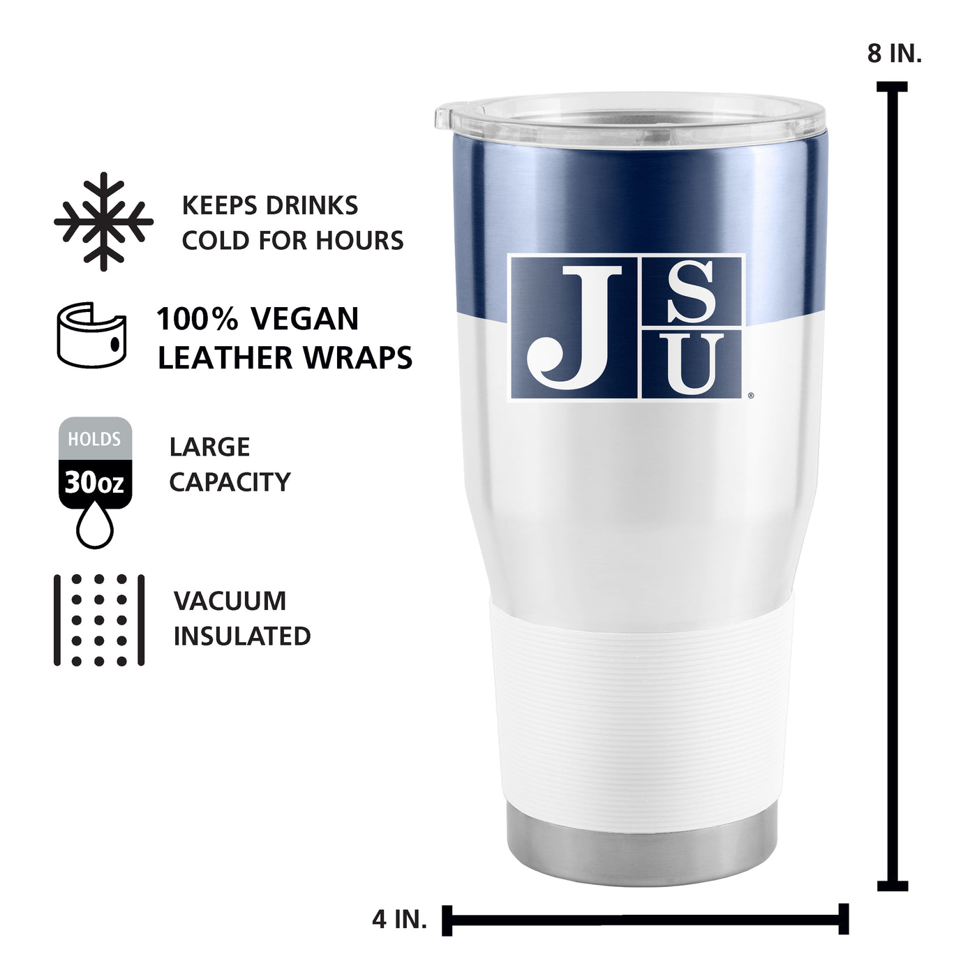 Jackson State 30oz Colorblock Stainless Steel Tumbler