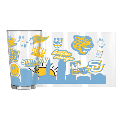 Southern University 16oz Native Pint Glass