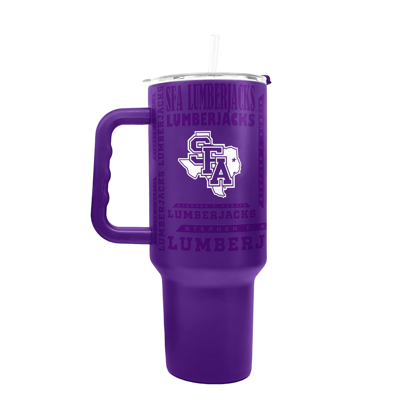 Stephen F Austin 40oz Replay Powder Coat Tumbler