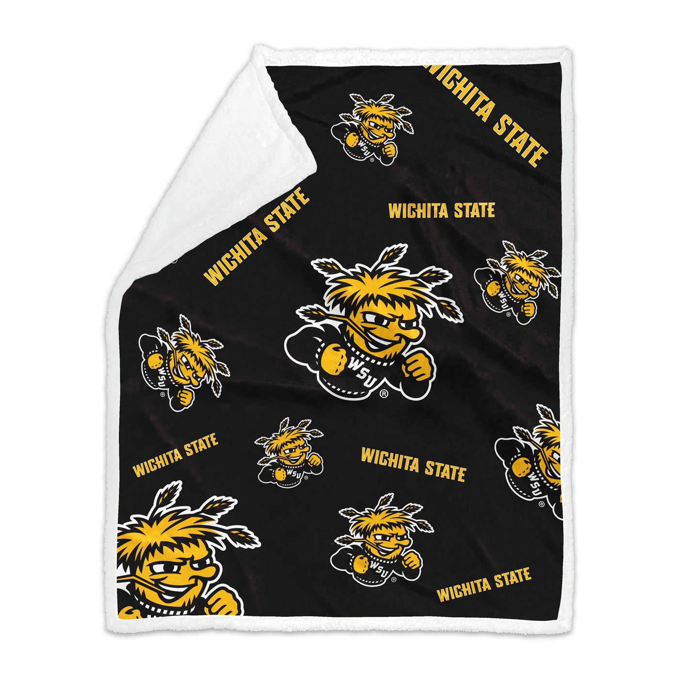 Wichita State 50x60 Plush Sherpa Throw