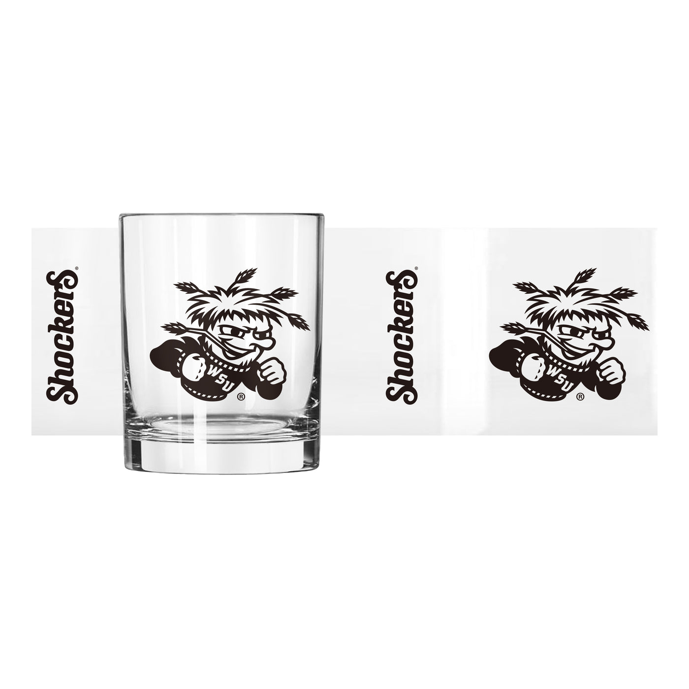 Wichita State 14oz Gameday Rocks Glass