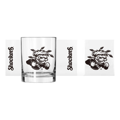 Wichita State 14oz Gameday Rocks Glass