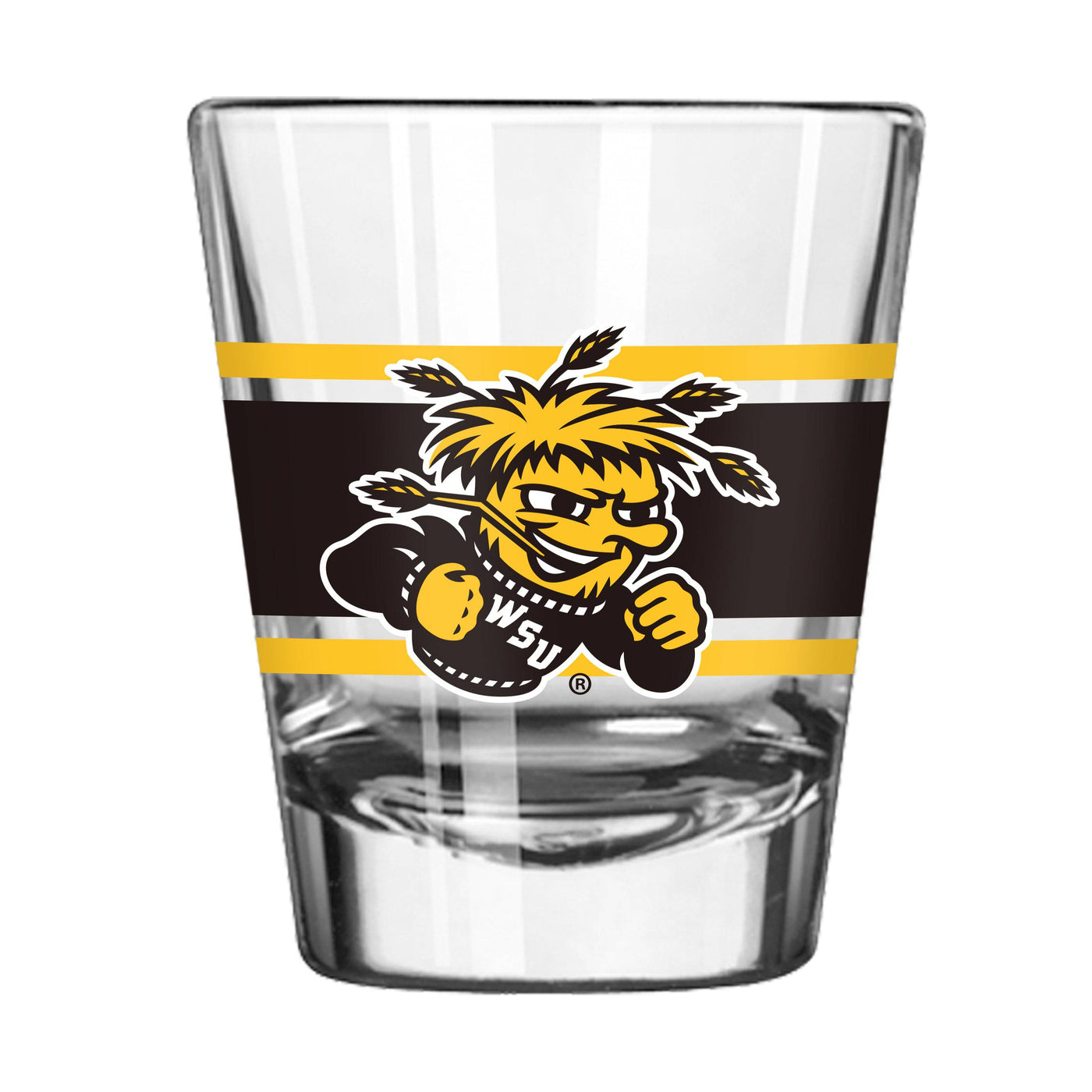 Wichita State 2oz Stripe Shot Glass