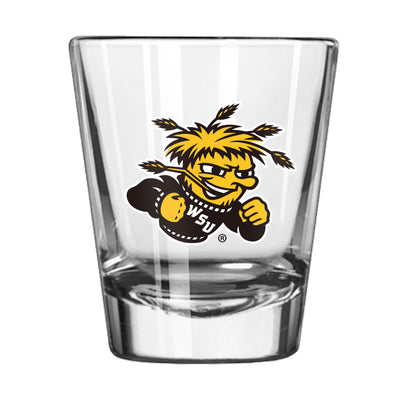 Wichita State 2oz Letterman Shot Glass