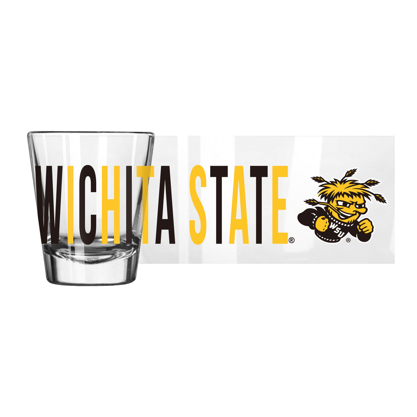 Wichita State 2oz Overtime Shot Glass