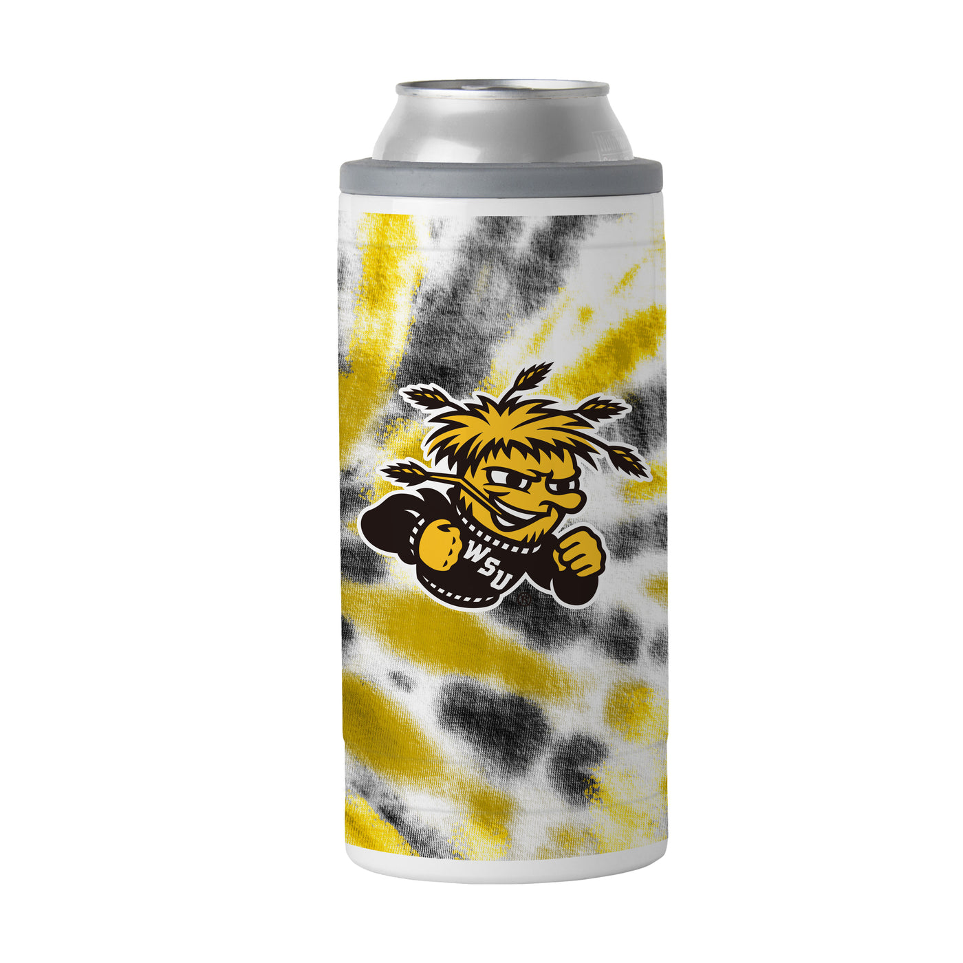 Wichita State 12oz Tie Dye Slim Can Coolie