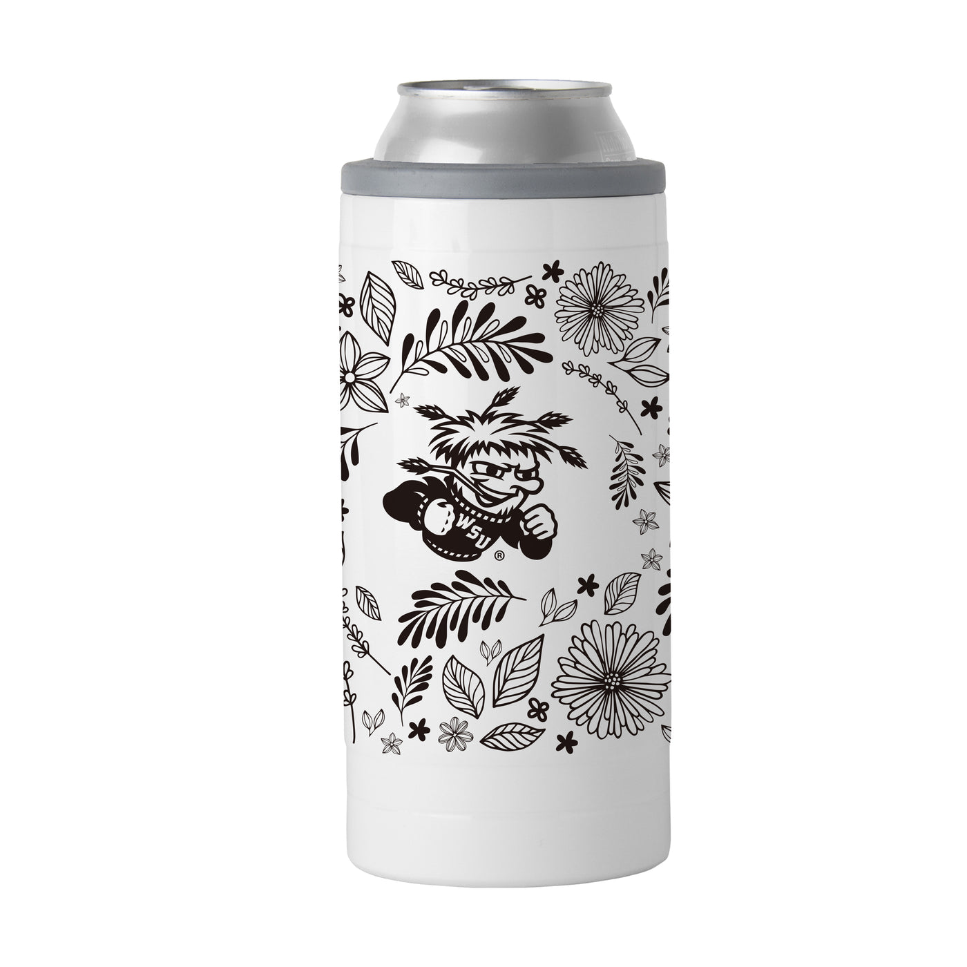 Wichita State 12oz Botanical Slim Can Coolie