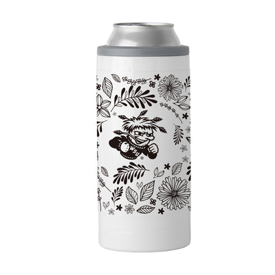 Wichita State 12oz Botanical Slim Can Coolie