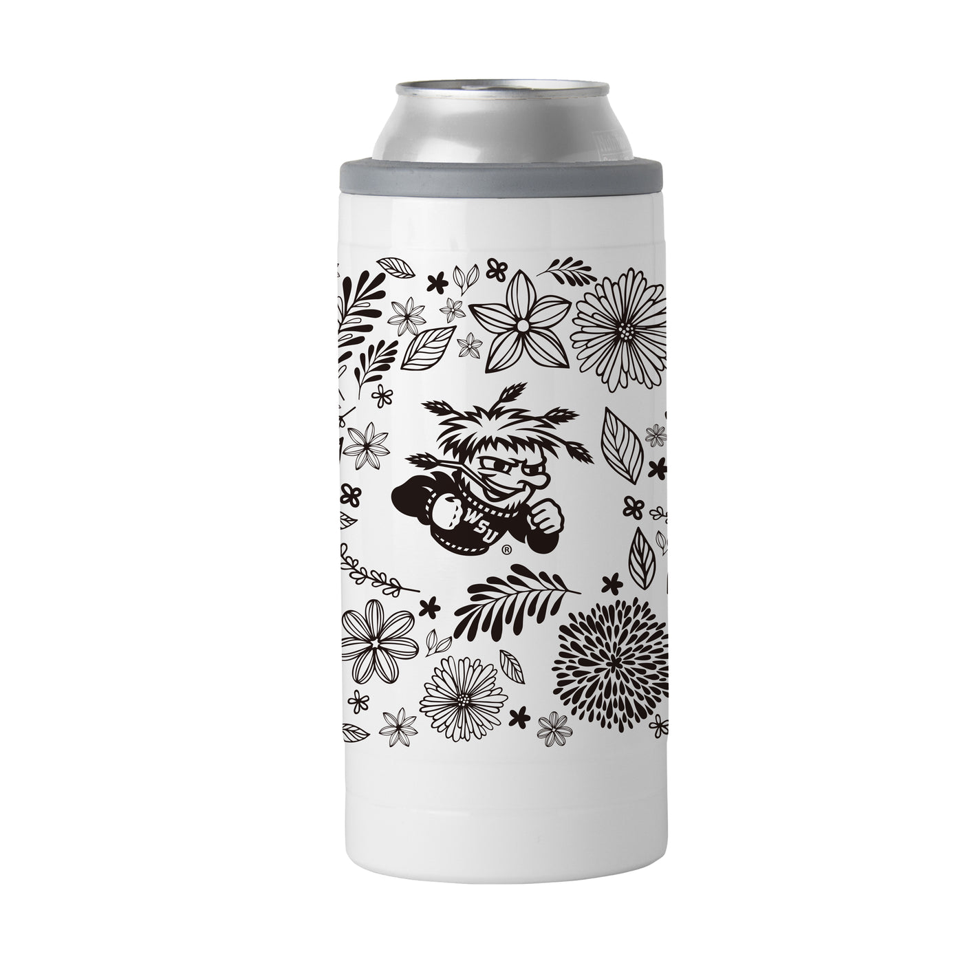Wichita State 12oz Botanical Slim Can Coolie