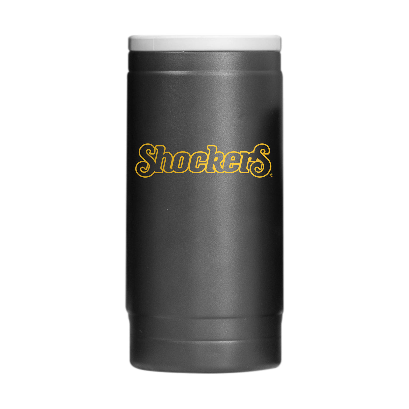 Wichita State 12oz Flipside Powdercoat SlimCan Coolie