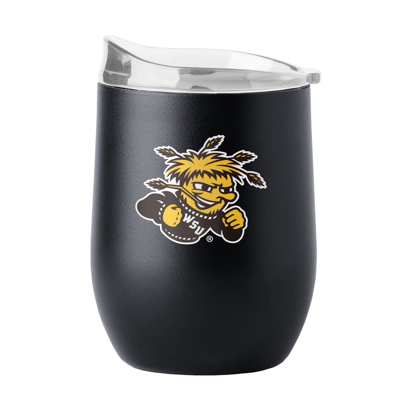 Wichita State 16oz Flipside Powder Coat Curved Bev - Logo Brands