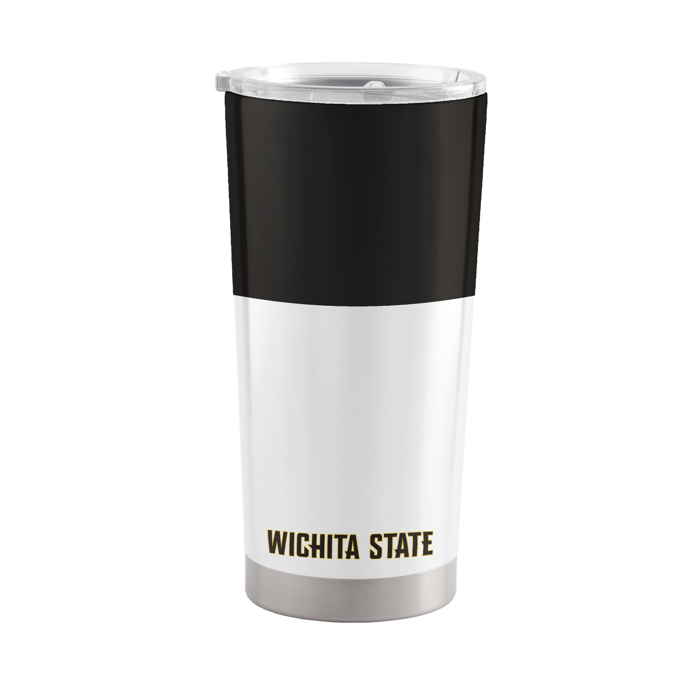 Wichita St 20oz Colorblock White Powder Coat Tumbler