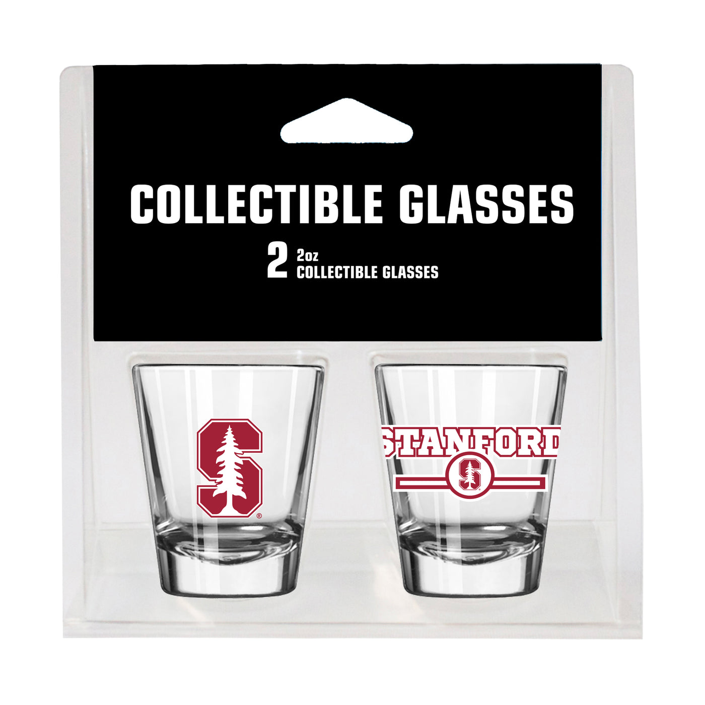 Stanford Campus Colors 2oz Letterman Shot Glass 2 Pack