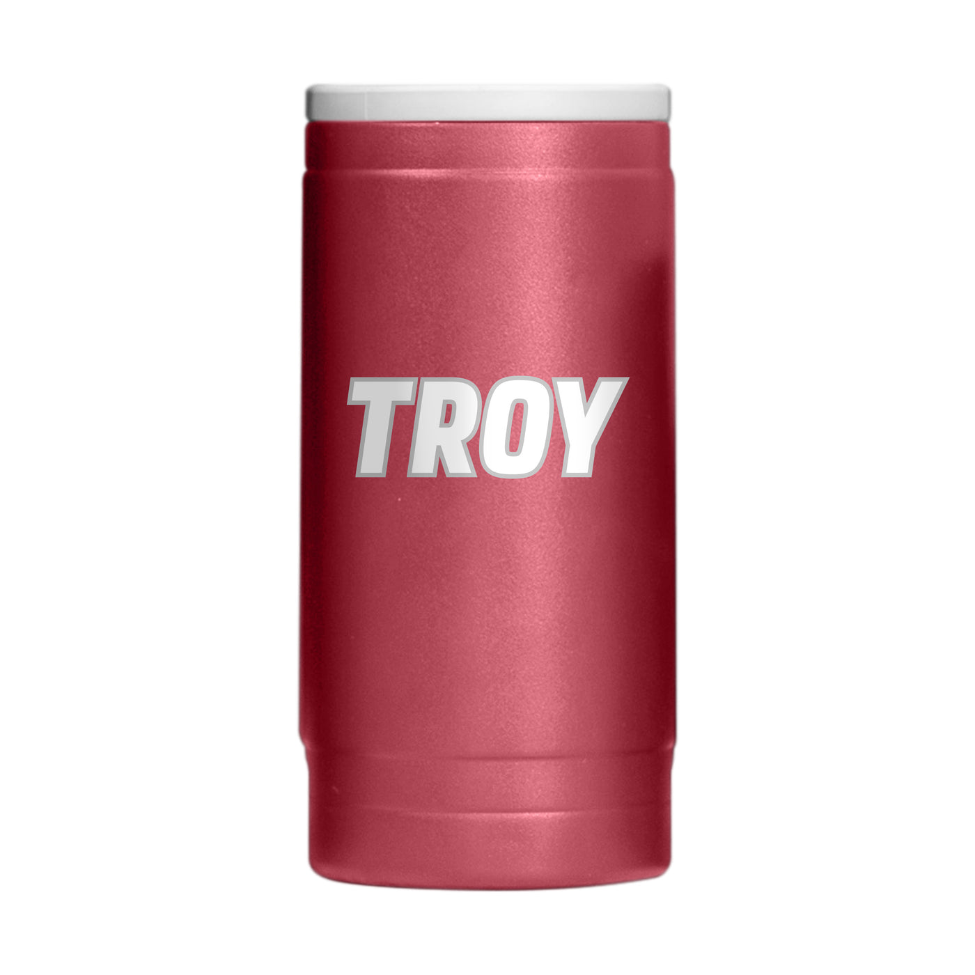 Troy 12oz Flipside Powder Coat Slim Can Coolie - Logo Brands