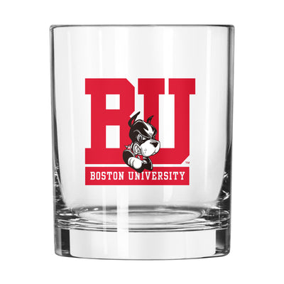 Boston University 14oz Gameday Rocks Glass - Logo Brands