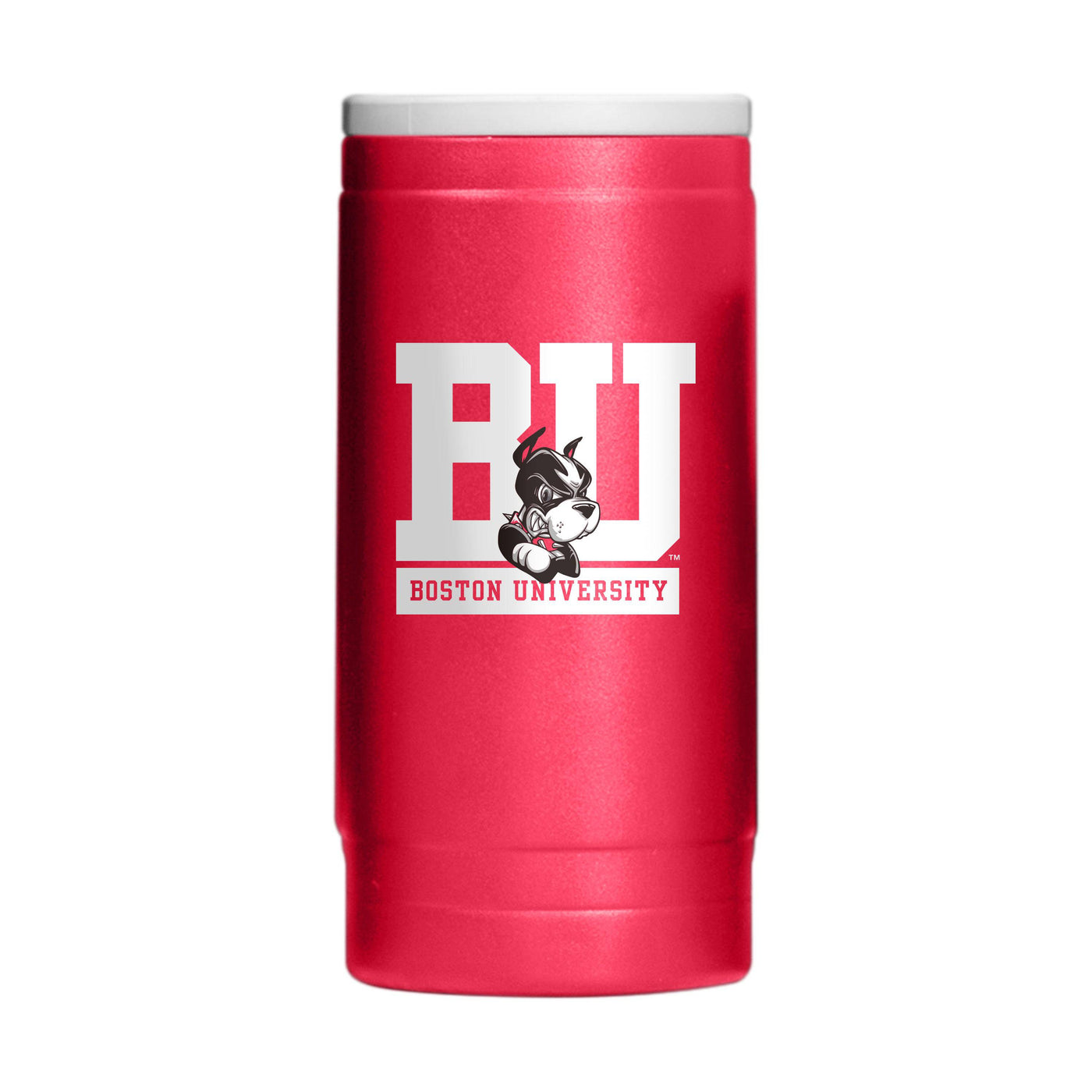 Boston University 12oz Flipside Powder Coat Slim Can Coolie