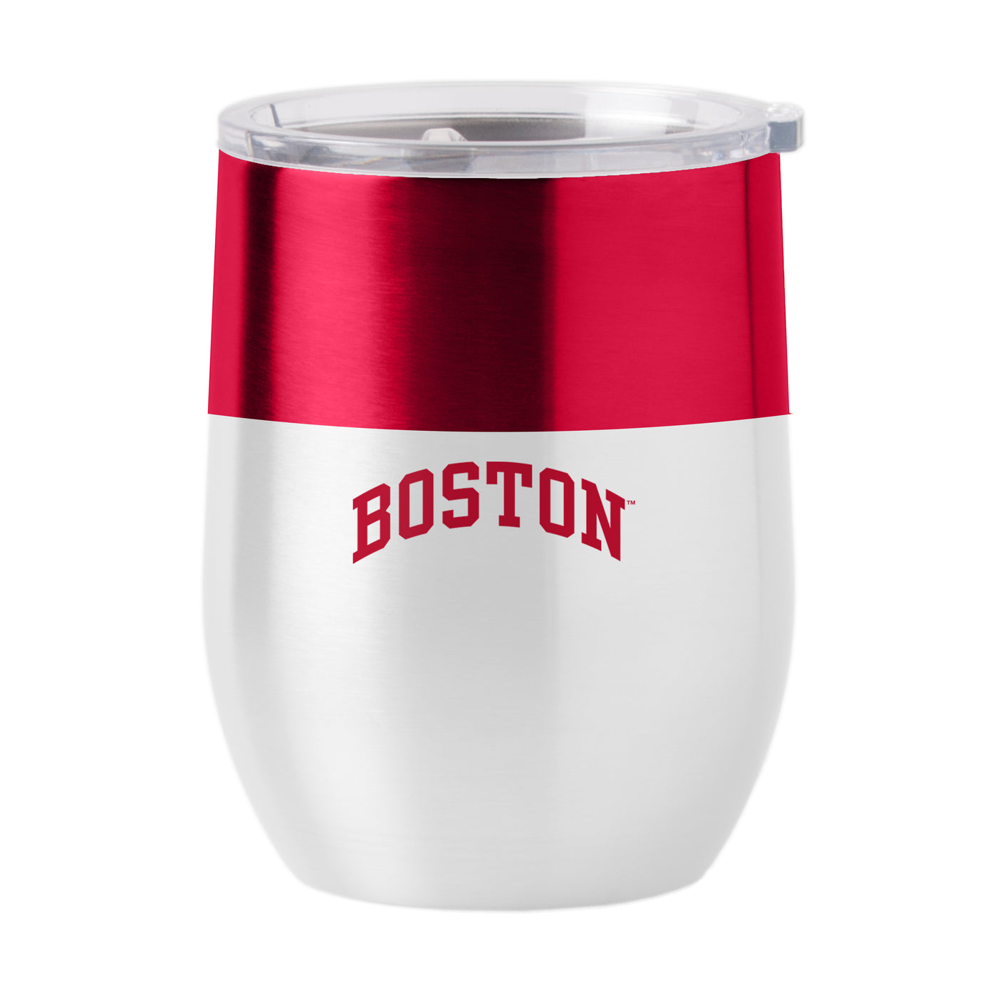 Boston University 16oz Colorblock Stainless Curved Beverage