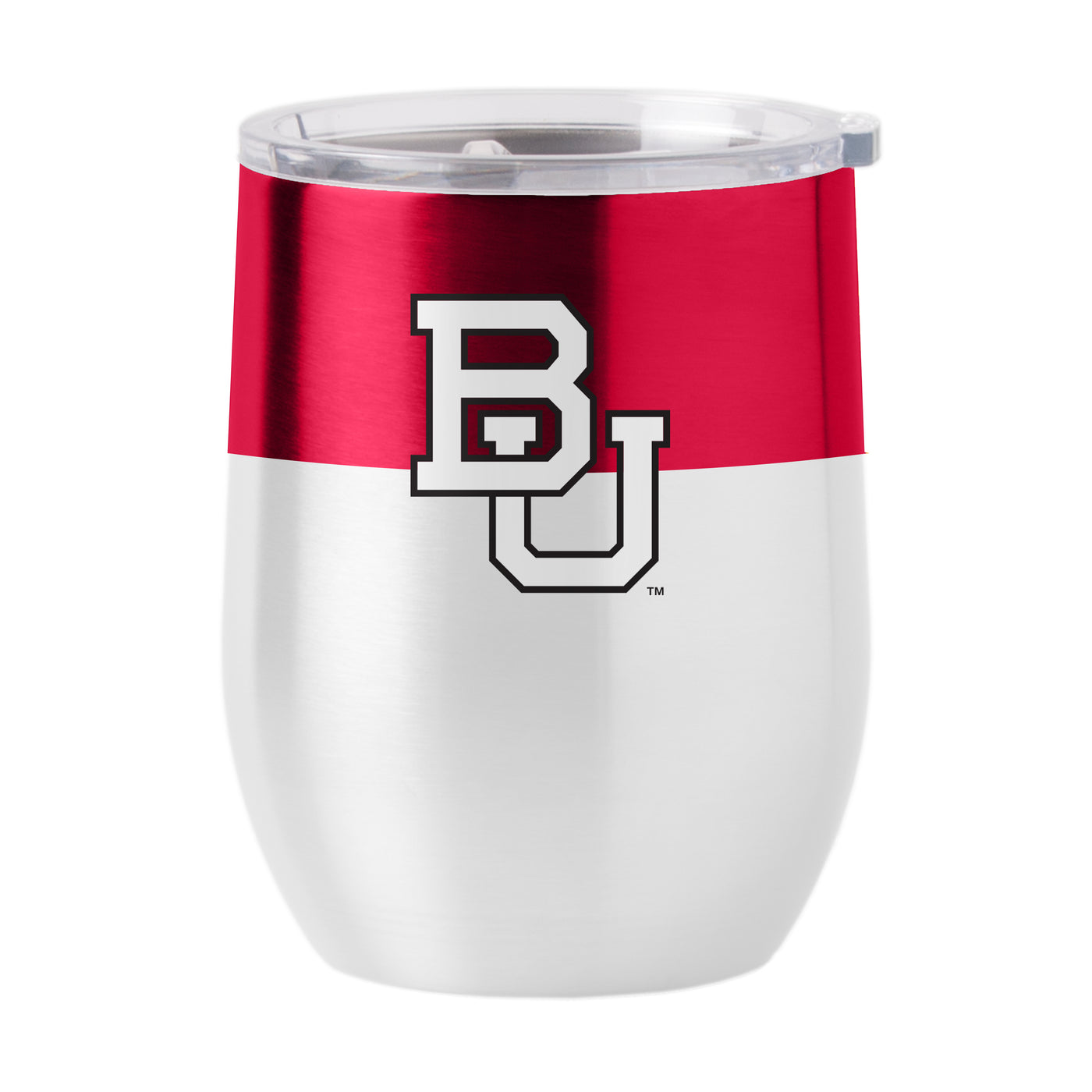Boston University 16oz Colorblock Stainless Curved Beverage