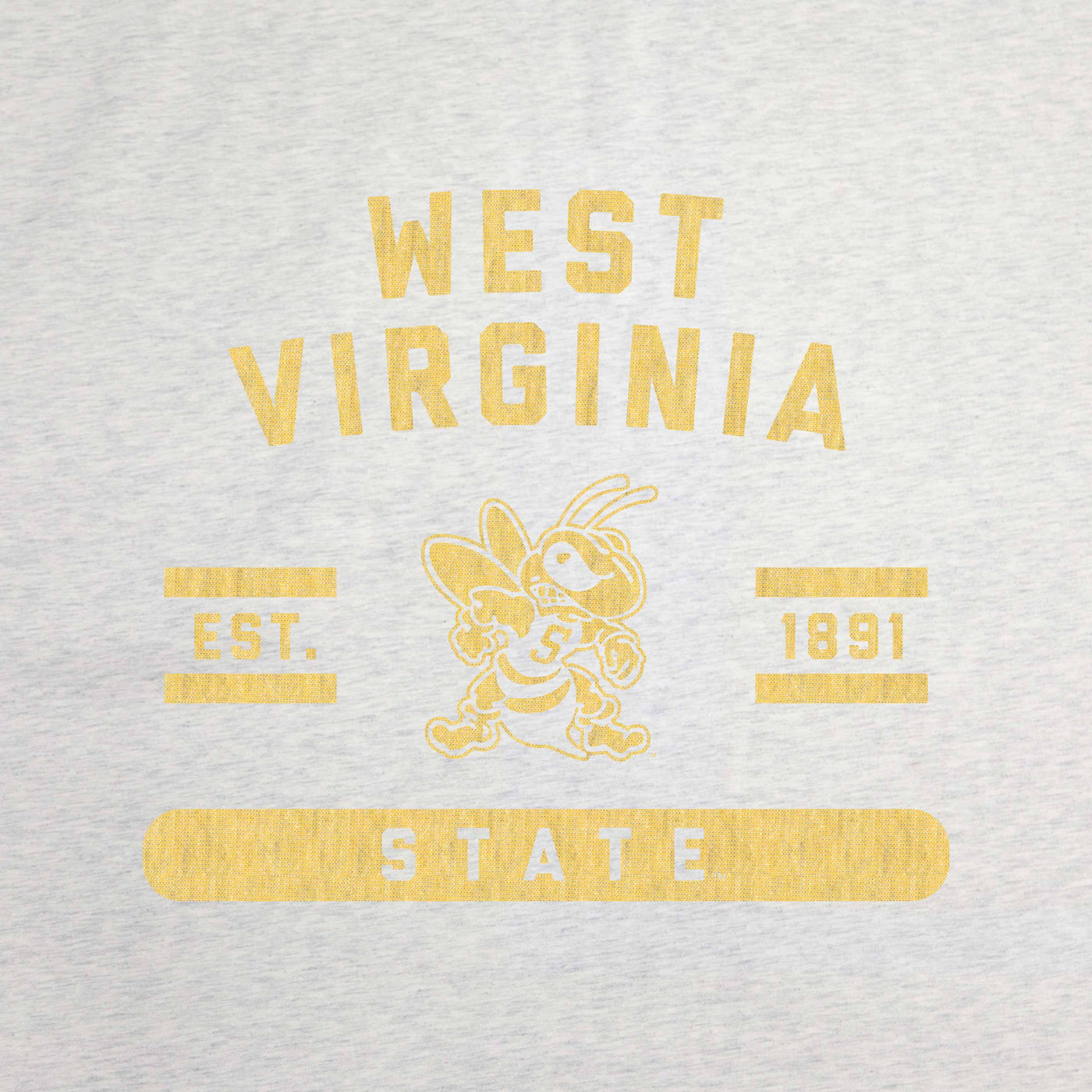 West Virginia State Oatmeal Sweatshirt Blanket