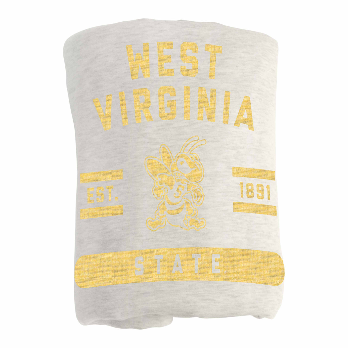 West Virginia State Oatmeal Sweatshirt Blanket