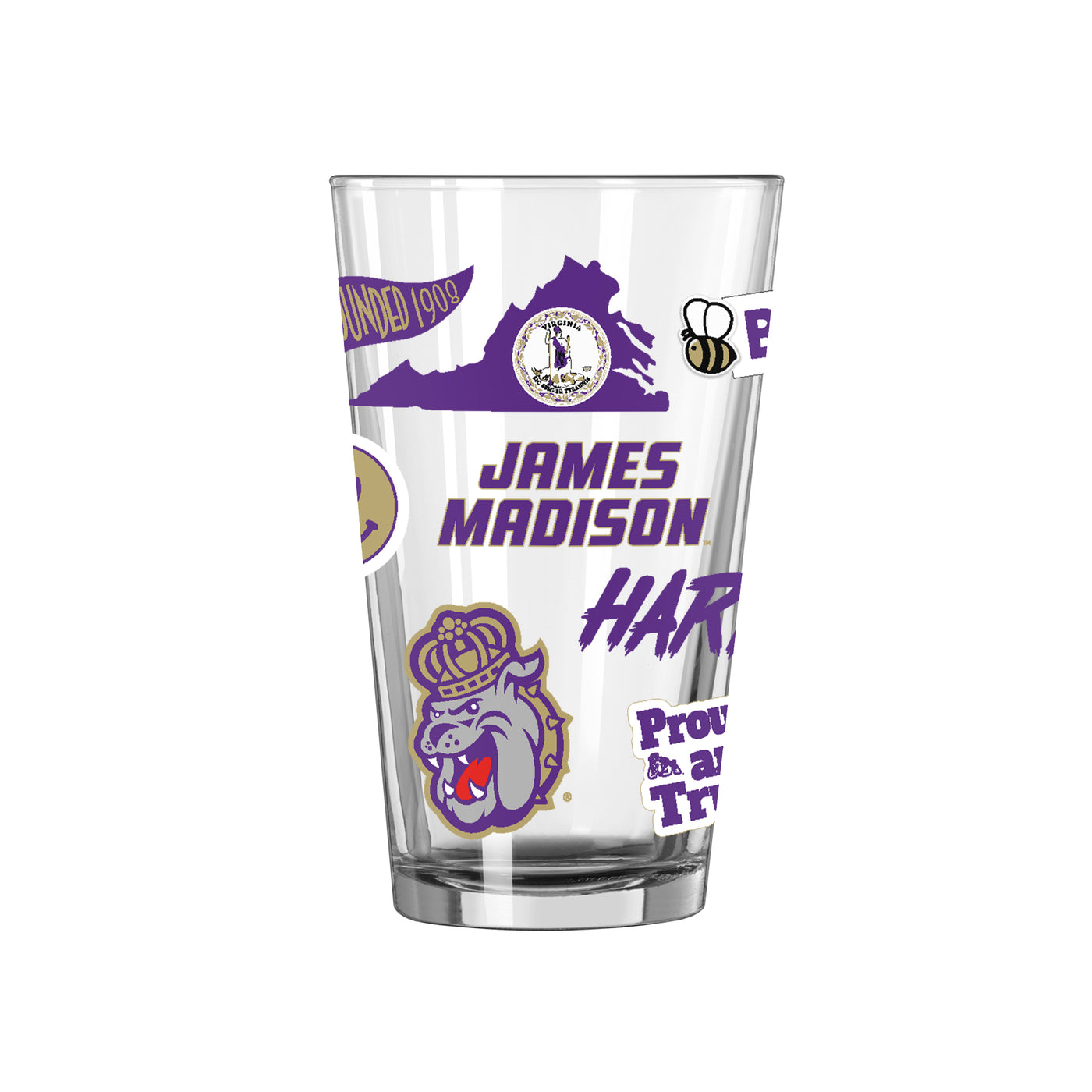 James Madison 16oz Native Pint Glass