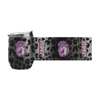 James Madison Leopard 16oz Black Powdercoat Curved Beverage