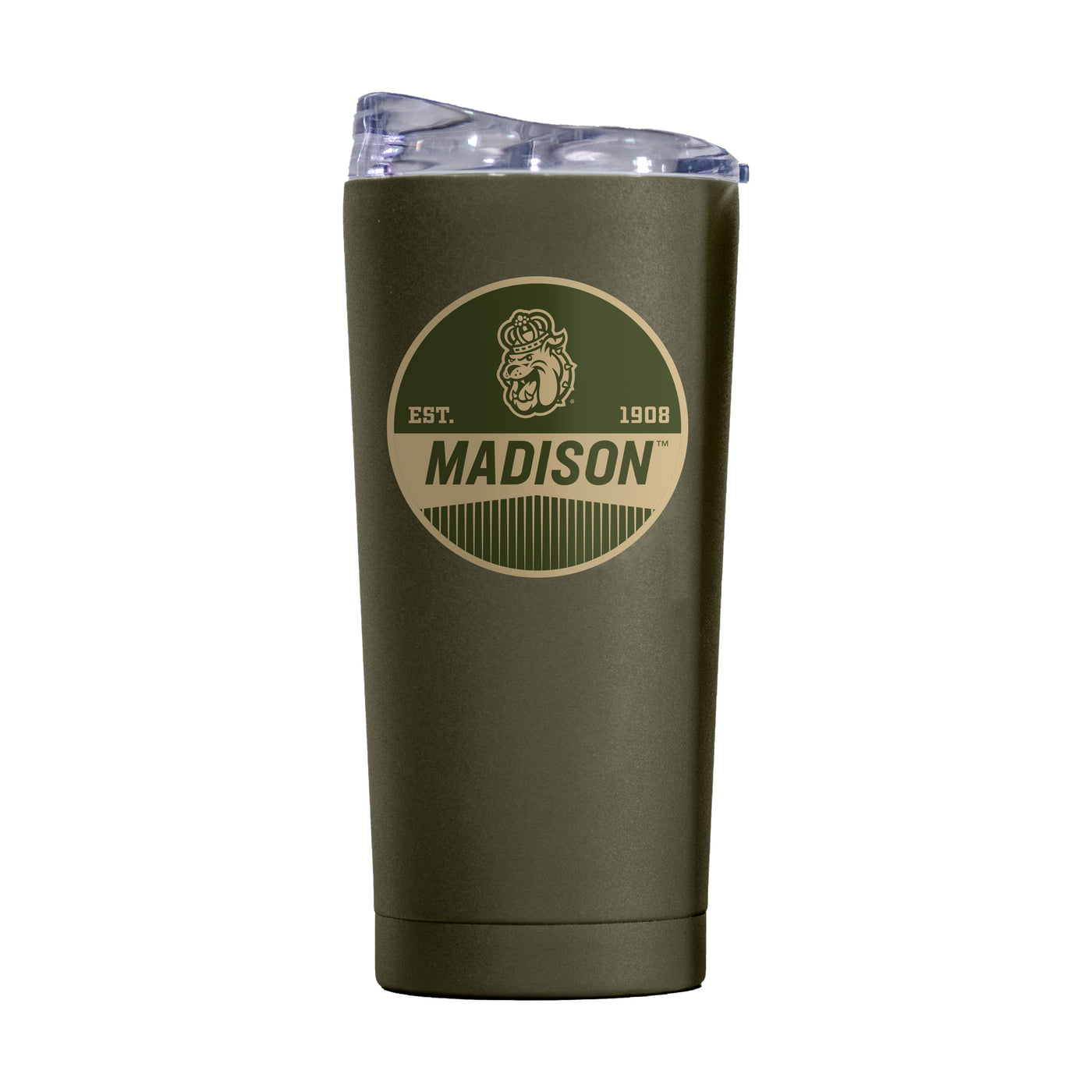 James Madison 20oz Olive Badge Powder Coat Tumbler