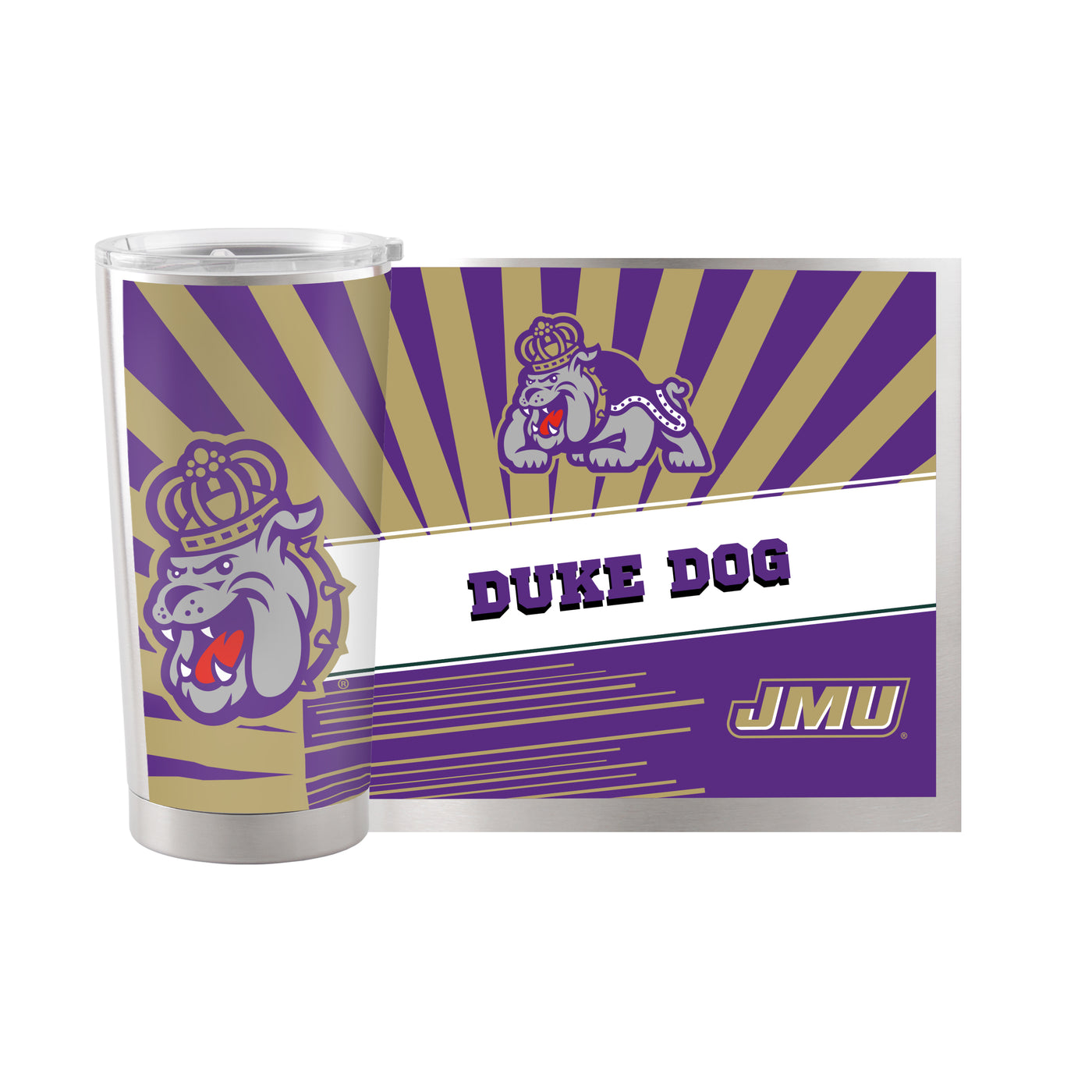 James Madison 20oz Mascot Stainless Tumbler