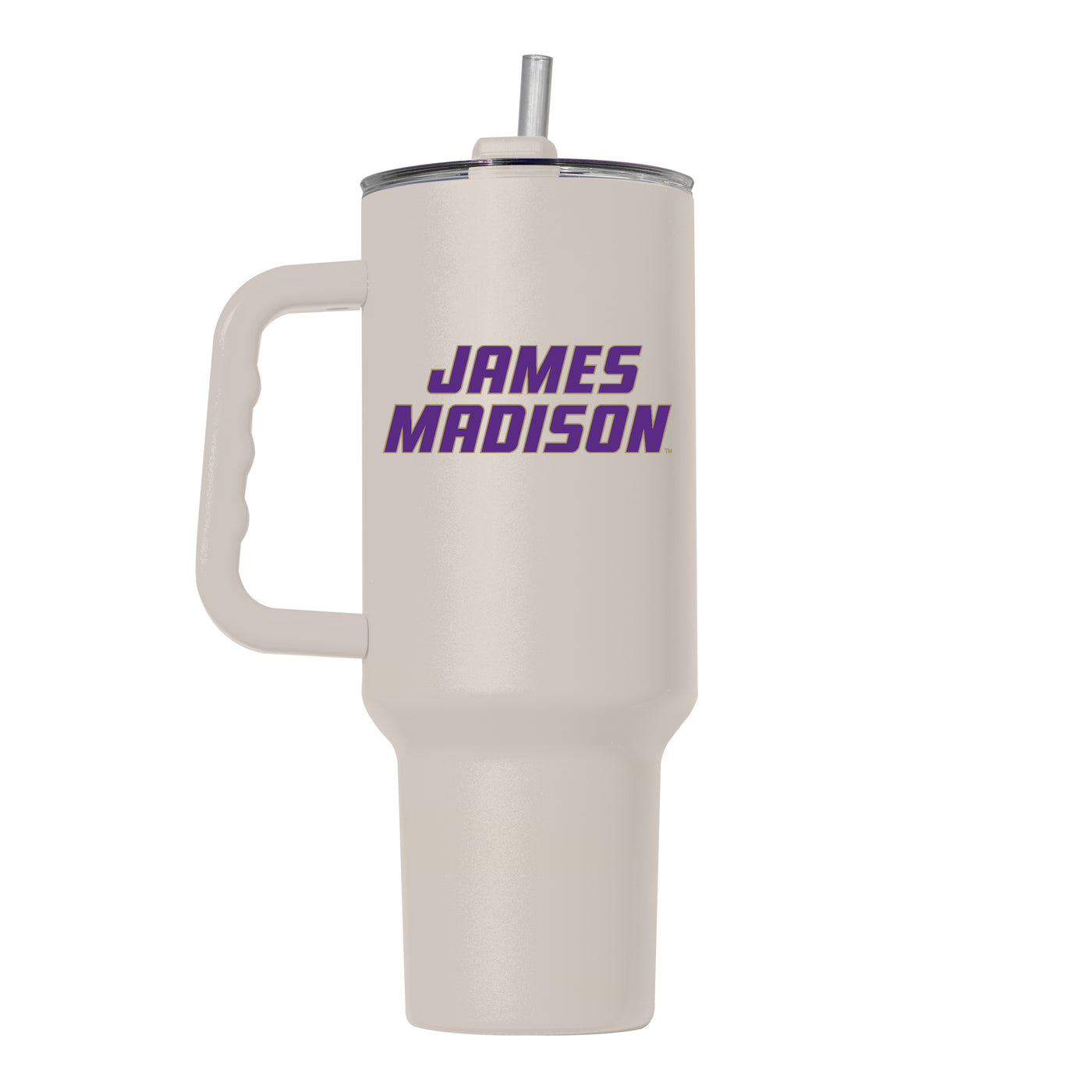 James Madison Sand 40oz Flipside Powder Coat Tumbler