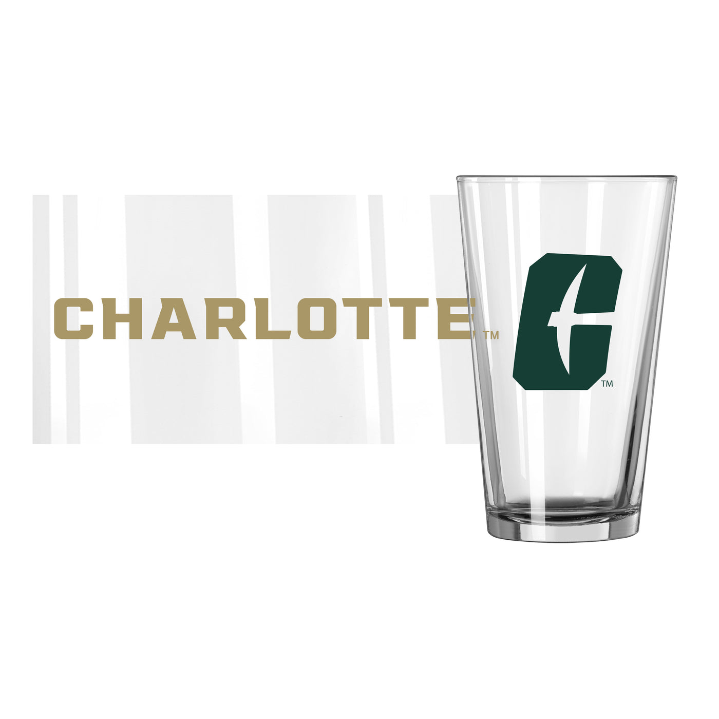 North Carolina Charlotte 16oz Overtime Pint Glass