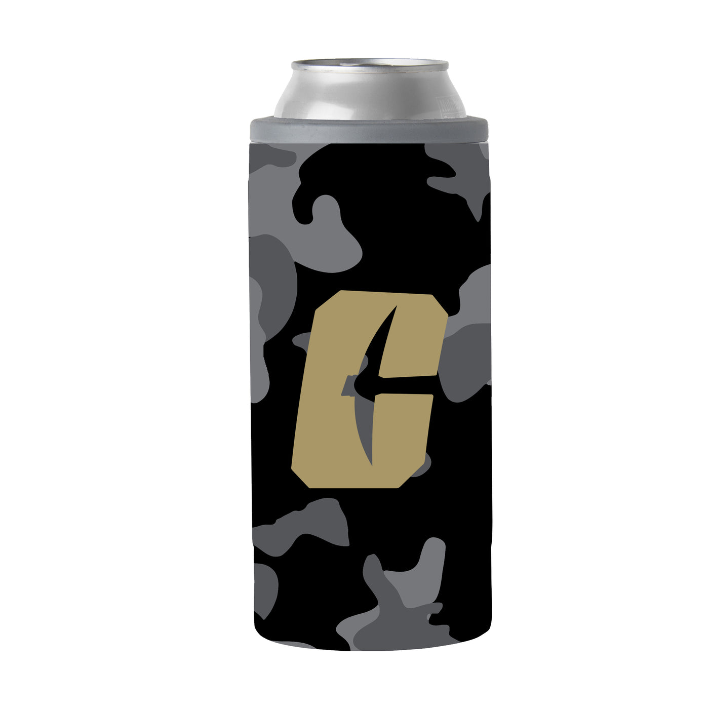 UNC Charlotte Black Camo 12oz Slim Can Coolie