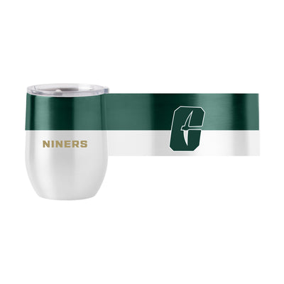 UNC Charlotte 16oz Colorblock Stainless Curved Beverage