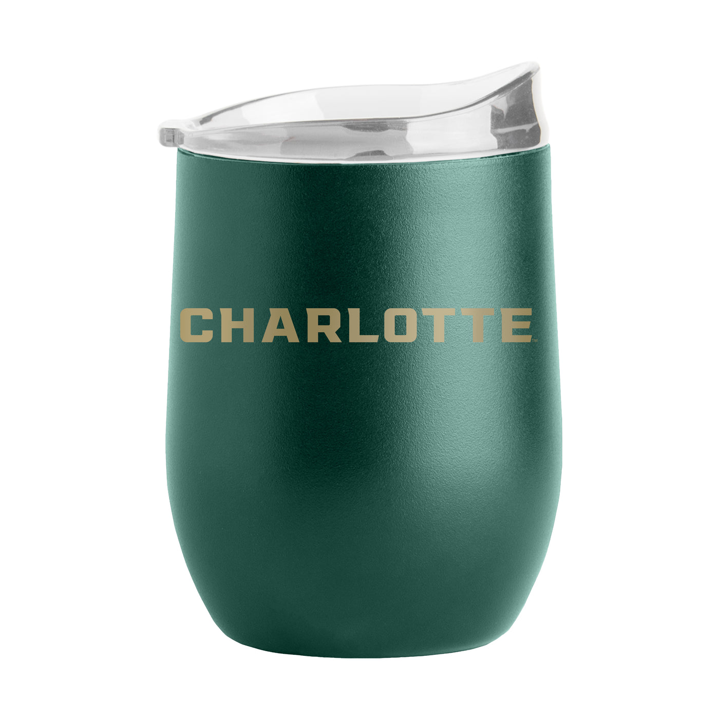 North Carolina Charlotte 16oz Flipside Powder Coat Curved Bev