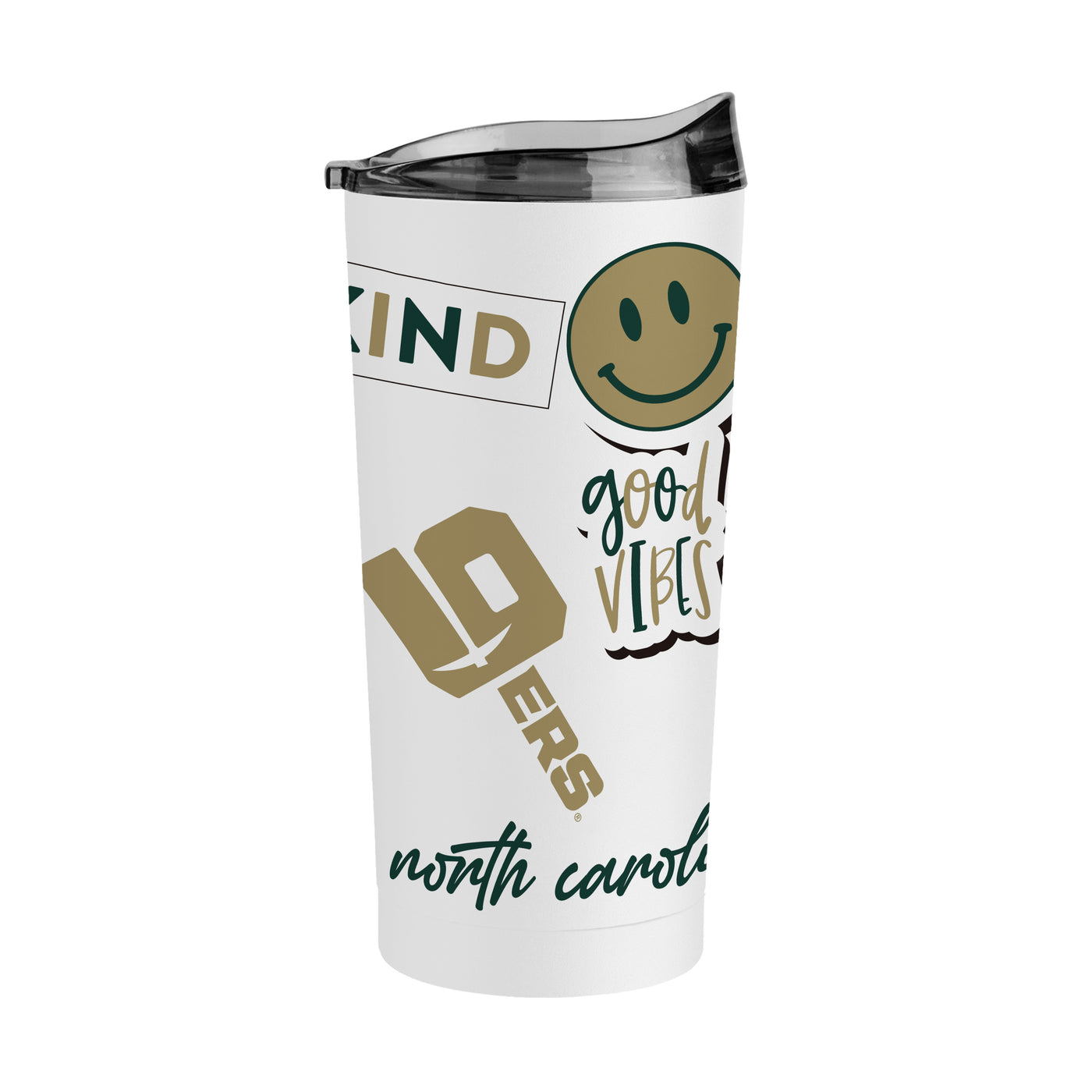 North Carolina Charlotte 20oz Native Powder Coat Tumbler