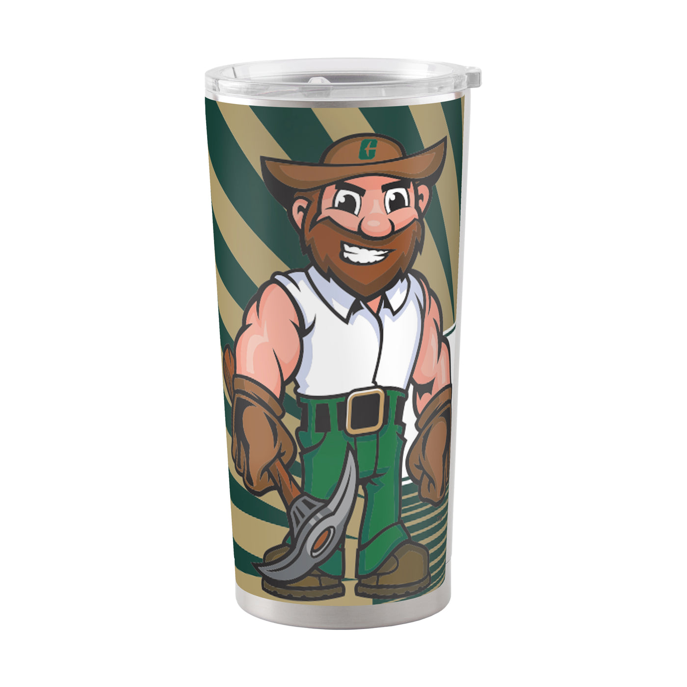 North Carolina Charlotte 20oz Mascot Stainless Tumbler