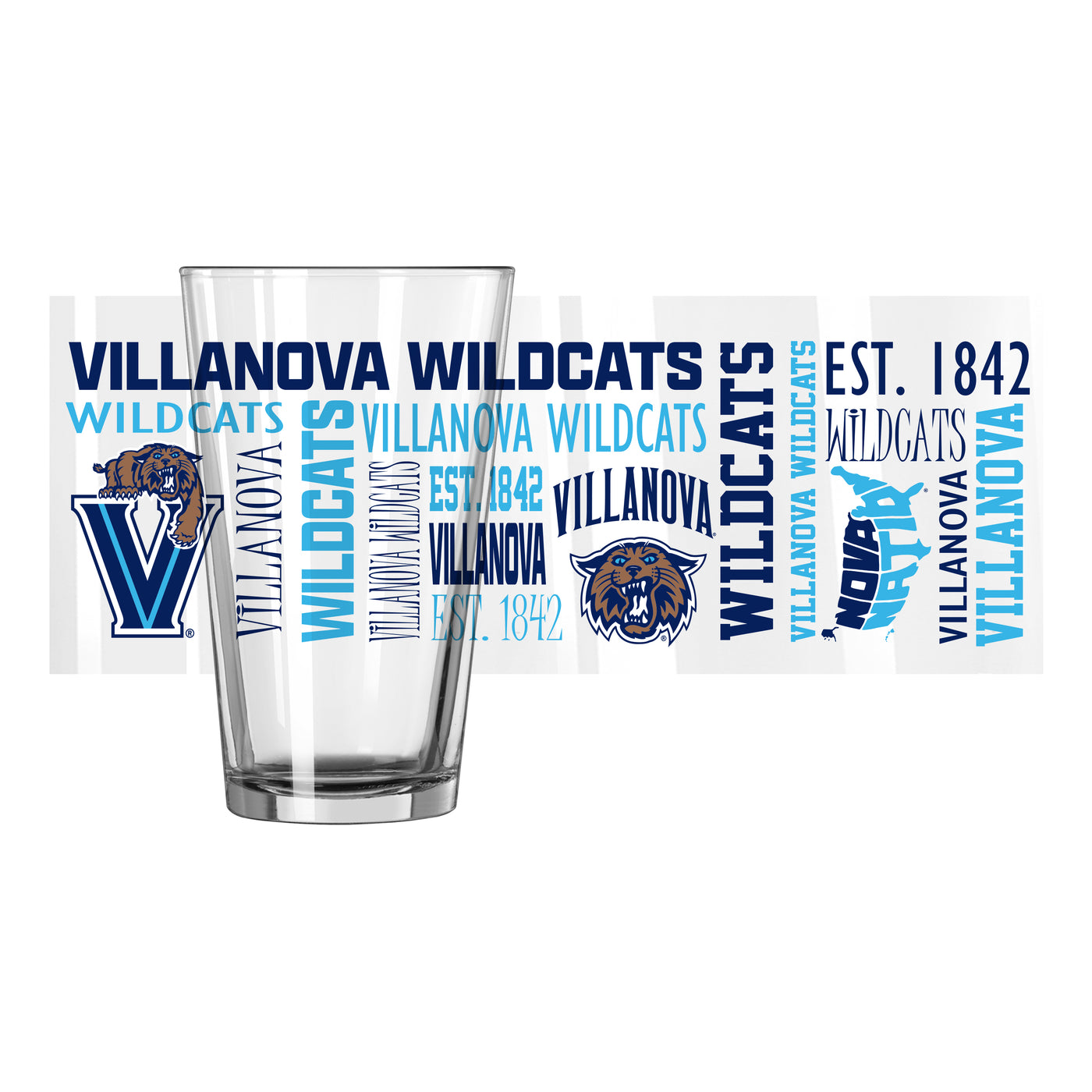 Villanova 16oz Spirit Pint Glass