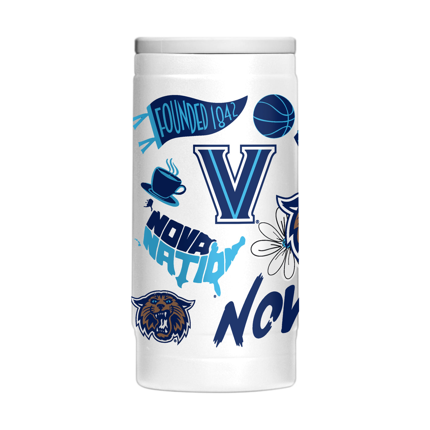 Villanova 12oz Native Powder Coat Slim Can Coolie