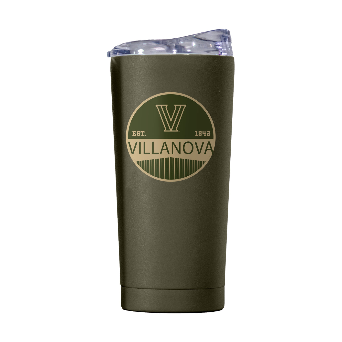 Villanova 20oz Olive Badge Powder Coat Tumbler